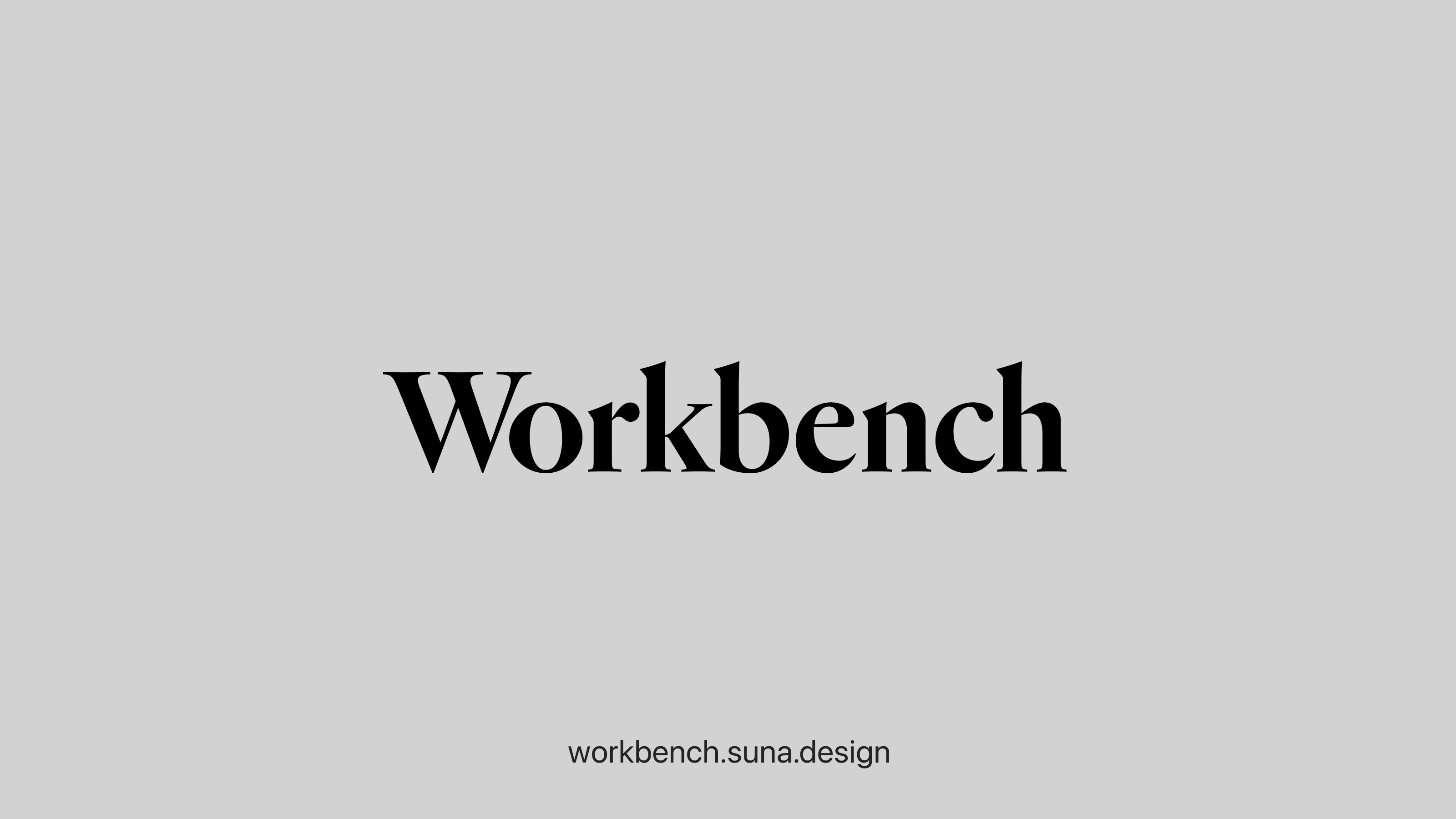 Workbench Letters Workbench